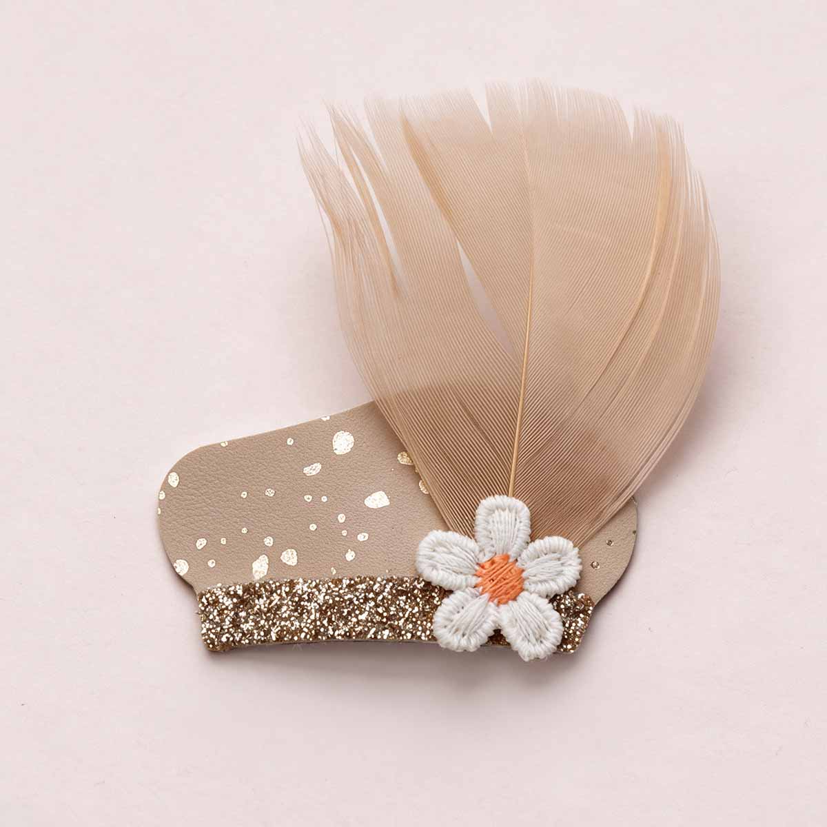 Babyspeldjes Pietenspeldje Beige (witte bloem)