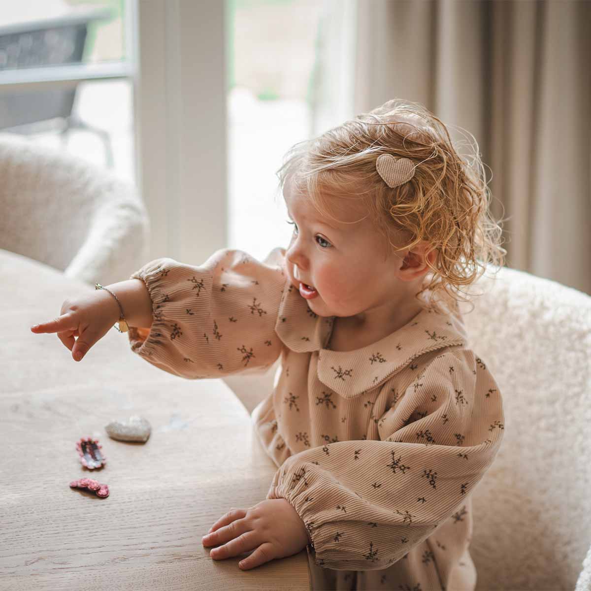 Baby clips Rebel Rib - Beige