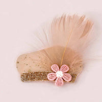 Beige (roze bloem)