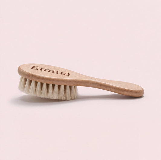 Brosse à cheveux pour bébé avec prénom