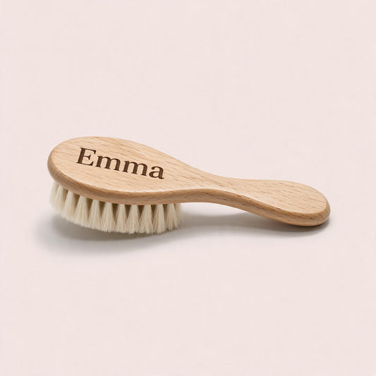 Brosse à cheveux pour bébé avec prénom