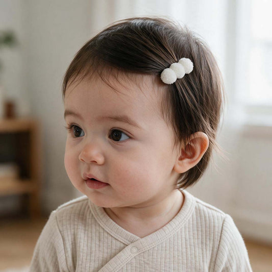 Barrettes bébé Perle de Fête